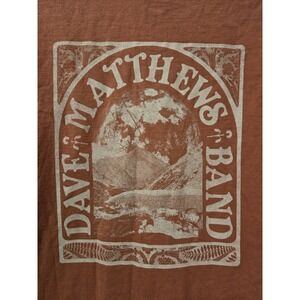 Dave Matthews Band Shirt Size XL Red/Orange Vtg Rare Comfort Wash Tag Tour